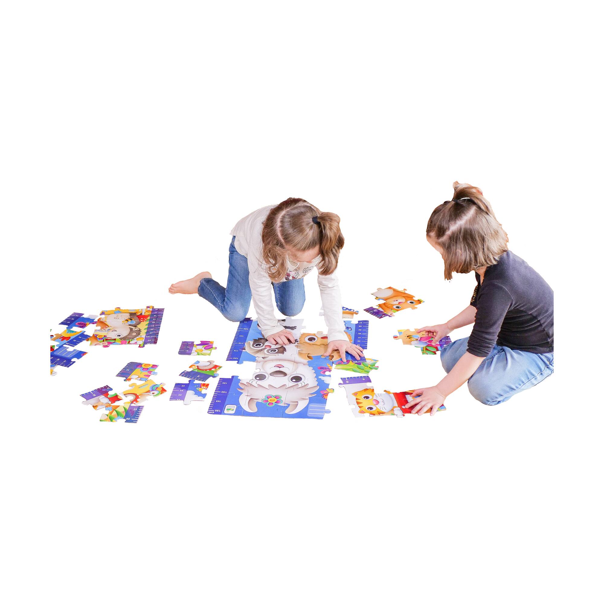 Long & Tall Puzzles - Animal Friends Growth Chart: 50+ Pcs